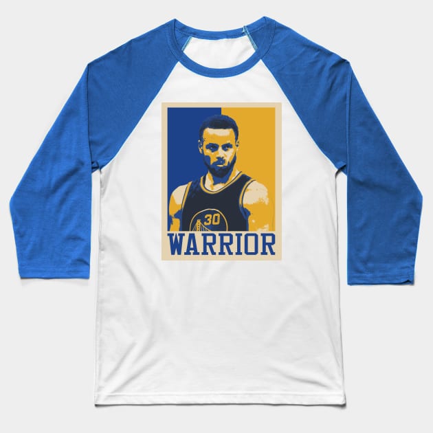 Steph Curry Pop Art Style Baseball T-Shirt by mia_me